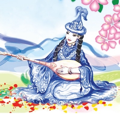 Жас қыз барлық сүйкімділігін көрсетеді