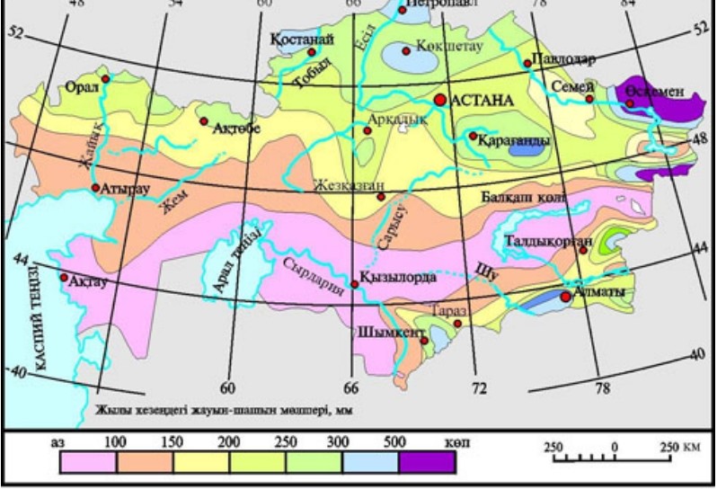 Карта осадков урмары. Климатическая карта Казахстана осадки. Карта осадков Казахстана. Карта осадков и испаряемости на территории Казахстана.