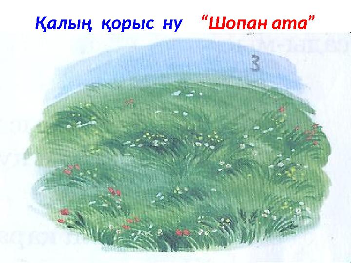 Қалың қорыс ну “Шопан ата”