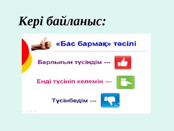 Кері байланыс: