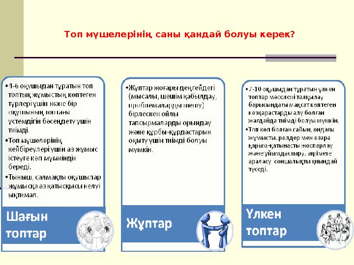 Топ мүшелерінің саны қандай болуы керек?