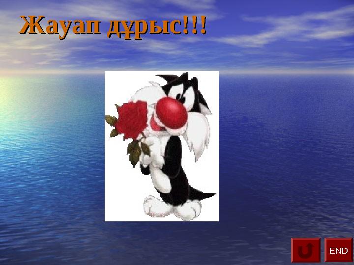 Жауап дұрыс!!!Жауап дұрыс!!! END