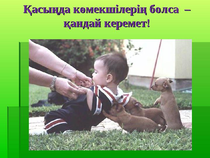 Қасыңда көмекшілерің болса – Қасыңда көмекшілерің болса – қандай керемет!қандай керемет!
