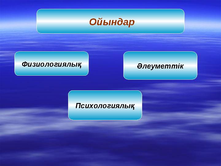 Ойындар Әлеуметтік Физиологиялық Психологиялық