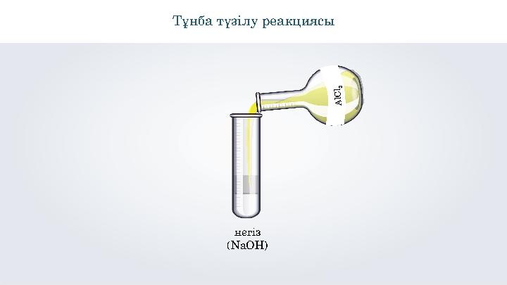 \Тұнба түзілу реакциясы негіз (NaOH) A l C l 3