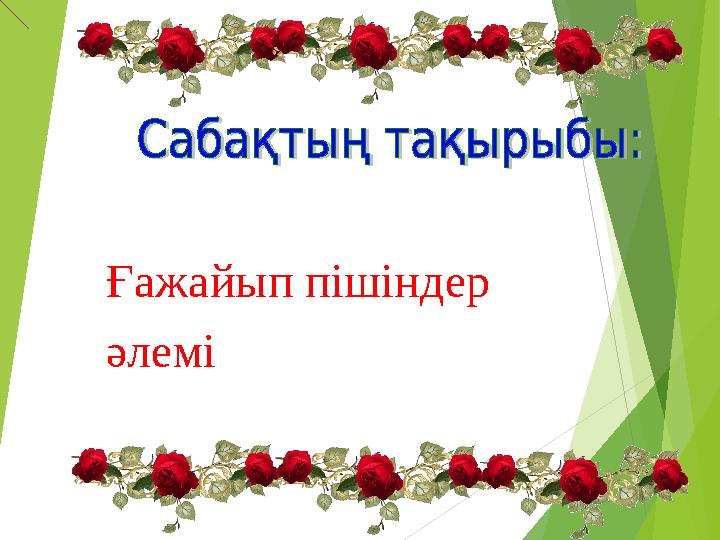 Ғажайып пішіндер әлемі