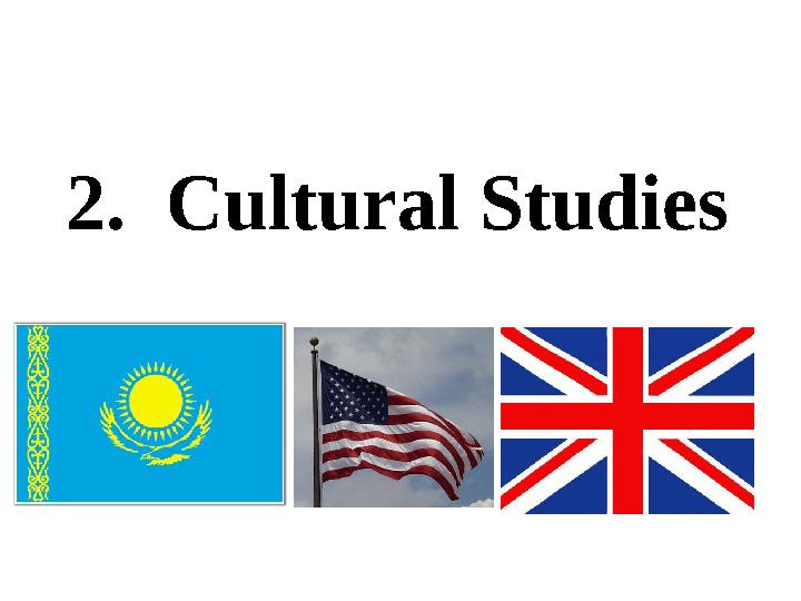 2. Cultural Studies