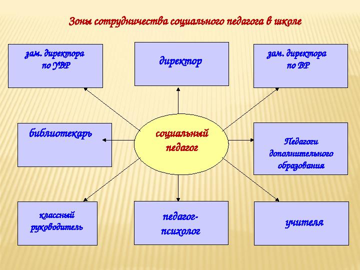 социальный педагог зам. директора по УВР директор зам. директора по ВР учителя Педагоги дополнительного образования педагог