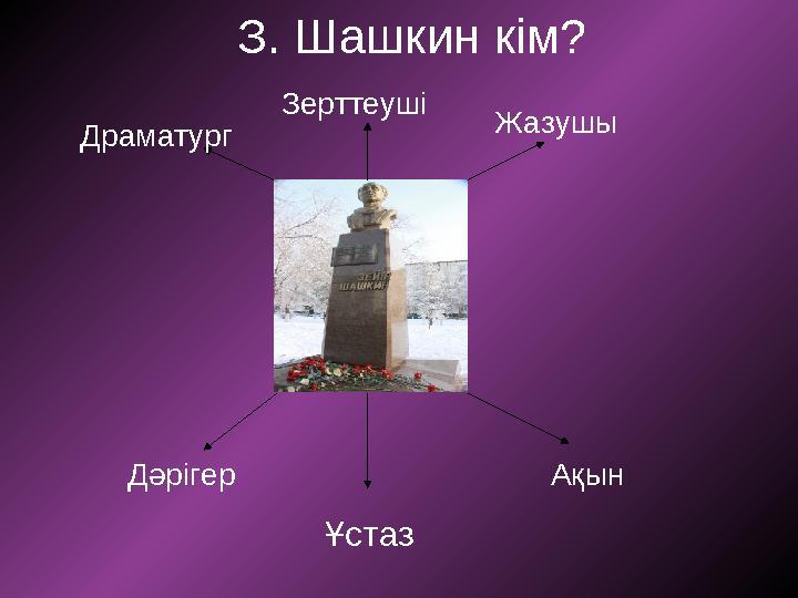 З. Шашкин кім? Жазушы АқынДәрігер Драматург Ұстаз Зерттеуші