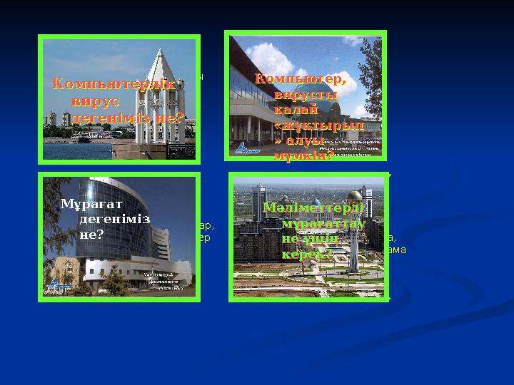 Бұл компьюердің қалыпты жұмыс істеуіне кедергі жасайтын, немесе жоятын бағдарламалар Вирус компьютерге Интернет, компьюте