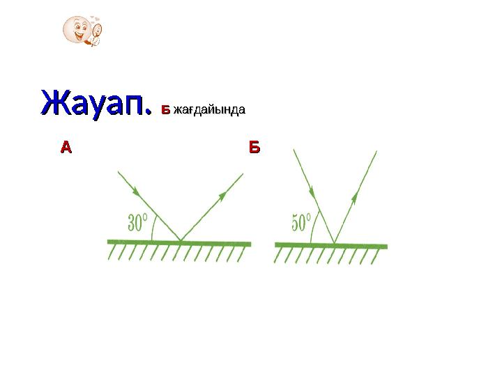 Жауап. Жауап. Б Б жағдайындажағдайында AA ББ