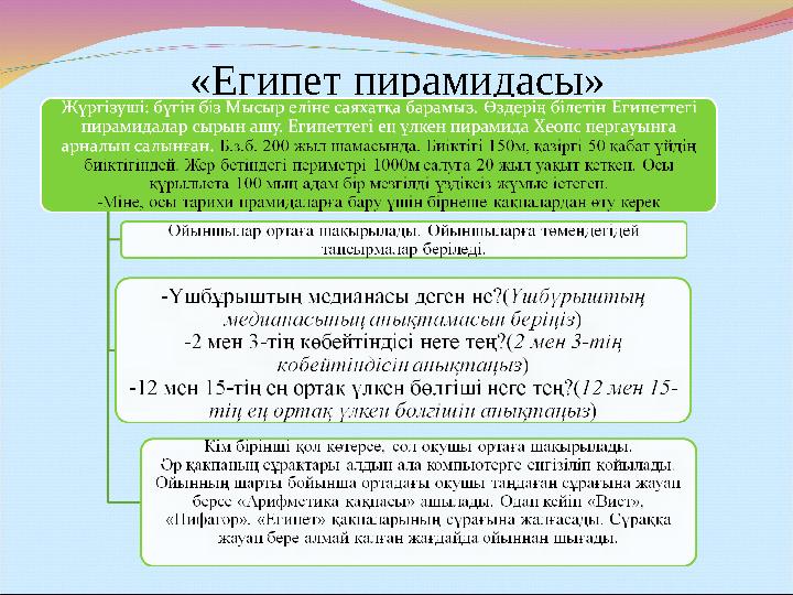 «Египет пирамидасы» 