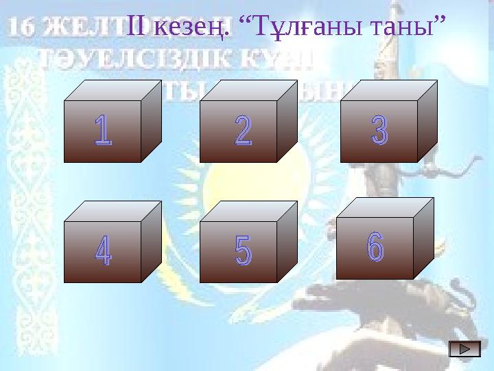 ІІ кезең. “Тұлғаны таны”