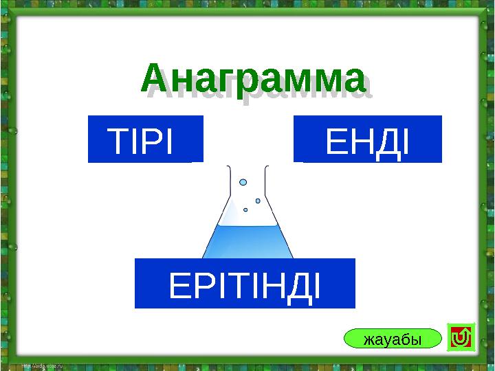 ТІРІ ЕНДІ ЕРІТІНДІАнаграмма Анаграмма жауабы