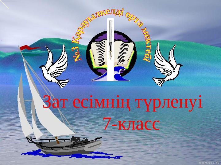 Зат есімнің түрленуі 7-класс