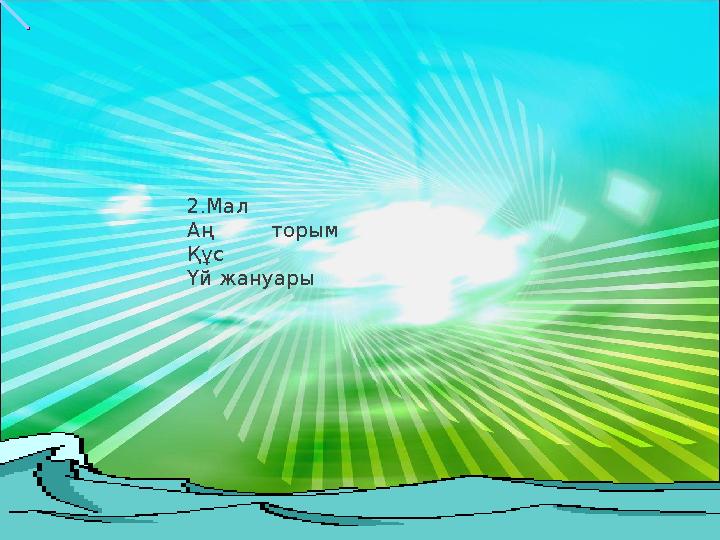 2.Мал Аң торым Құс Үй жануары