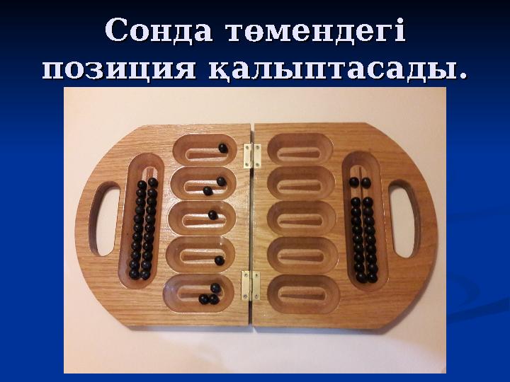 Сонда төмендегі Сонда төмендегі позиция қалыптасады.позиция қалыптасады.