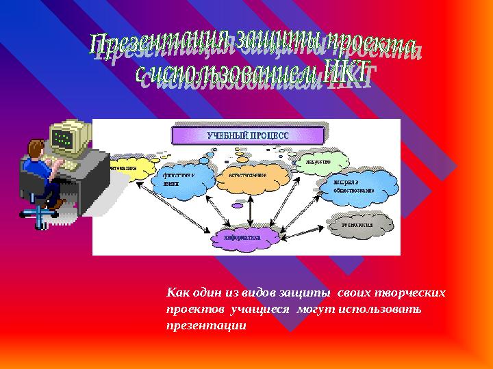 Как один из видов защиты своих творческих проектов учащиеся могут использовать презентации