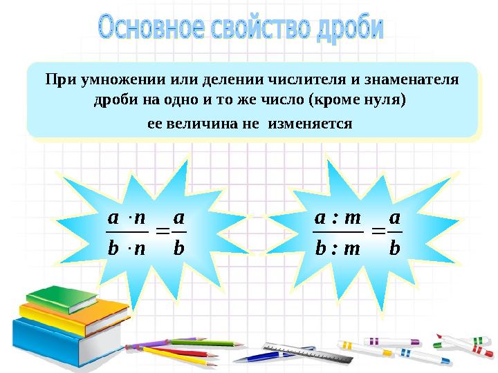 Правило знаков при умножении и делении