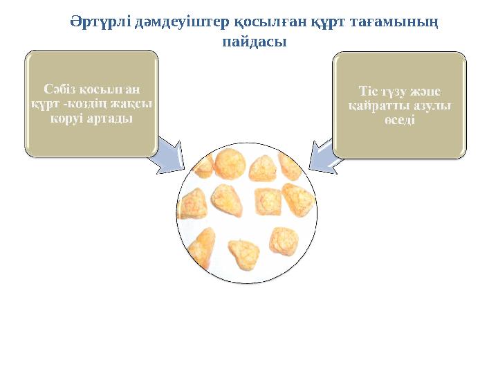 Әртүрлі дәмдеуіштер қосылған құрт тағамының пайдасы