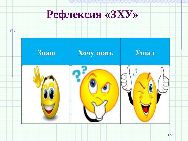 Рефлексия «ЗХУ» 15