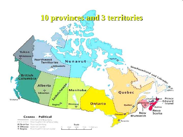 10 provinces and 3 territories10 provinces and 3 territories