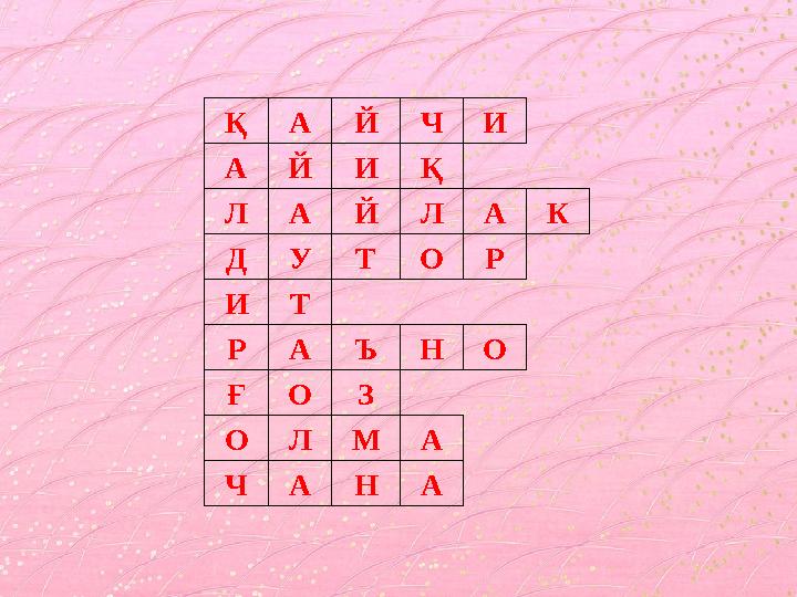 ҚАЙЧИ АЙИҚ ЛАЙЛАК ДУТОР ИТ РАЪНО ҒОЗ ОЛМА ЧАНА