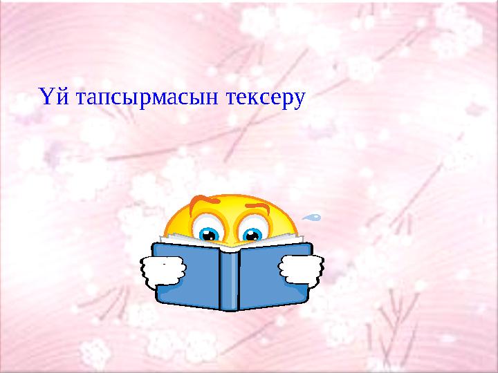 Үй тапсырмасын тексеру