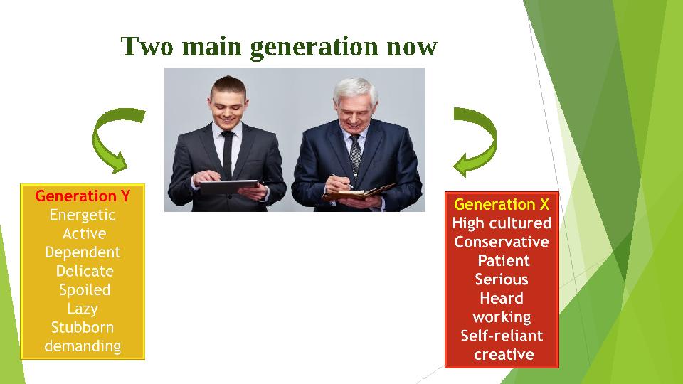 Generation gaps. grade 9