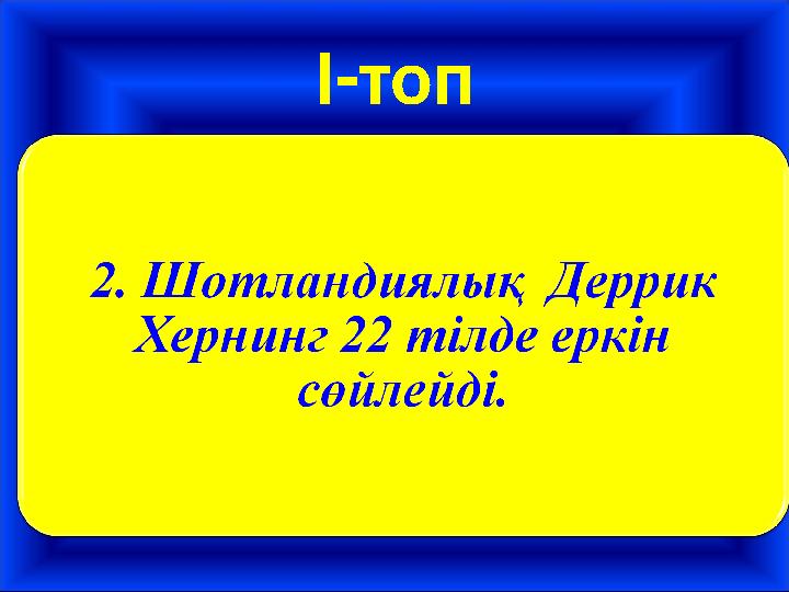 І-топ ісім – тіл көретін Менің жақсы үйрену. 22 сөйлейді тілде Деррик Хернинг Шотландиялық еркін