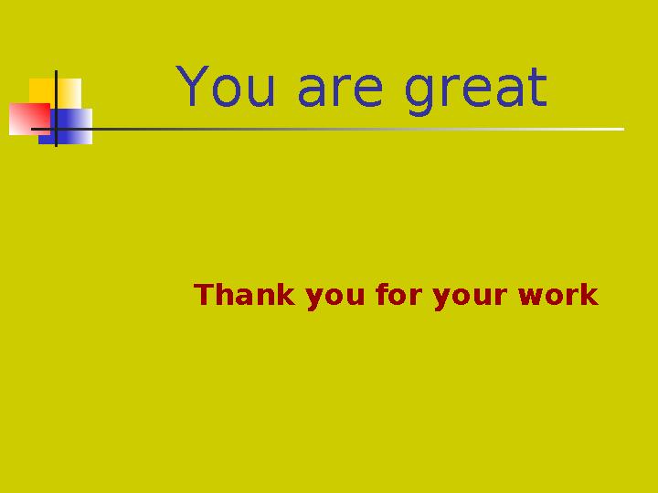 You are great Thank you for your work