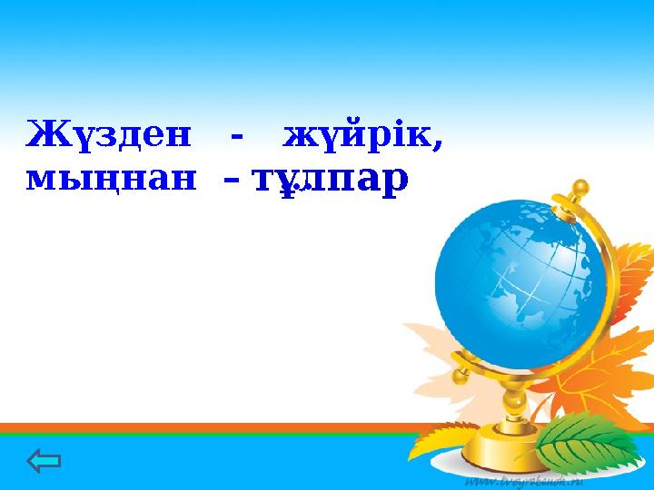 Жүзден - жүйрік, мыңнан – …тұлпар