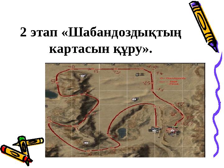 2 этап «Шабандоздықтың картасын құру».