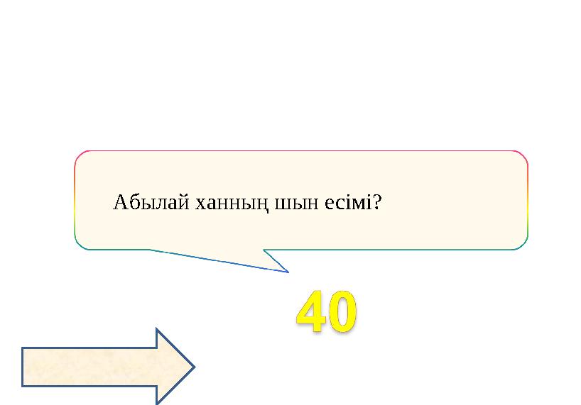 Абылай ханның шын есімі?
