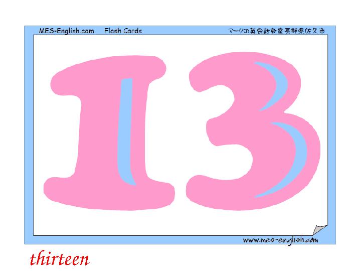 thirteen