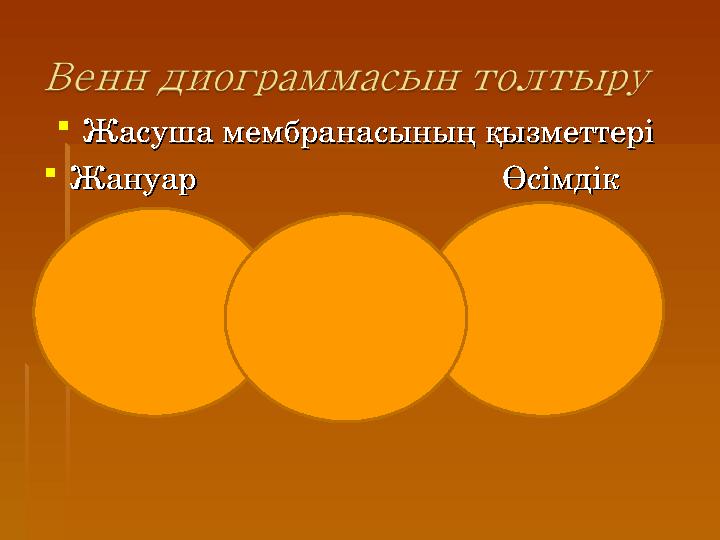 Жасуша мембранасының қызметтері Жасуша мембранасының қызметтері Жануар Жануар Өсімдік Өсімдік