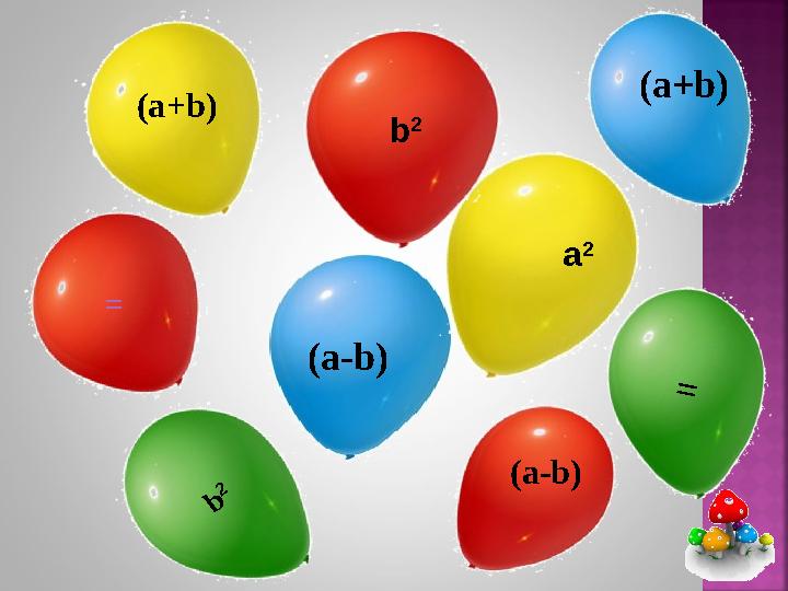NOT (а-b) b 2 (a+b) (a-b) b 2 = (a+b) а 2 =