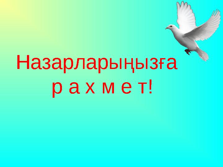 Назарларыңызға р а х м е т!