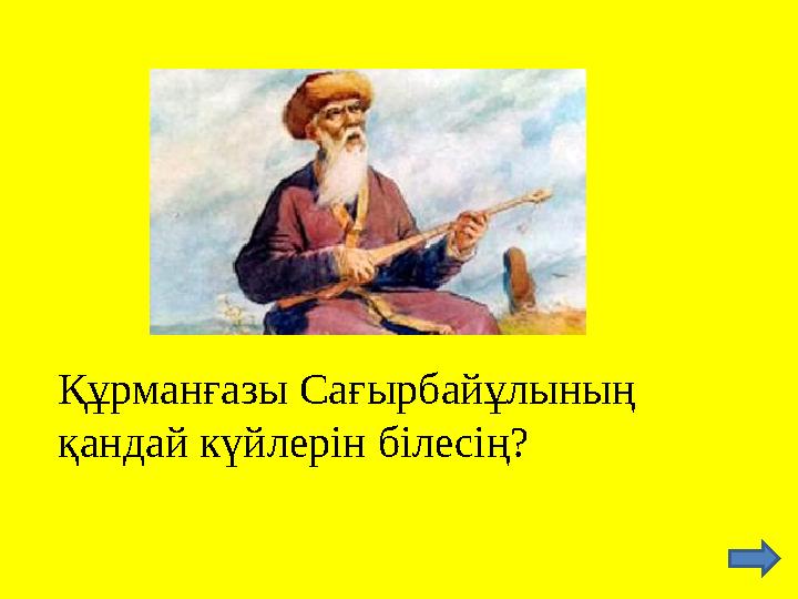 Құрманғазы Сағырбайұлының қандай күйлерін білесің?