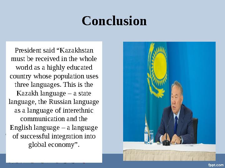 President said “Kazakhstan must be received in the whole world as a highly educated country whose population uses three la