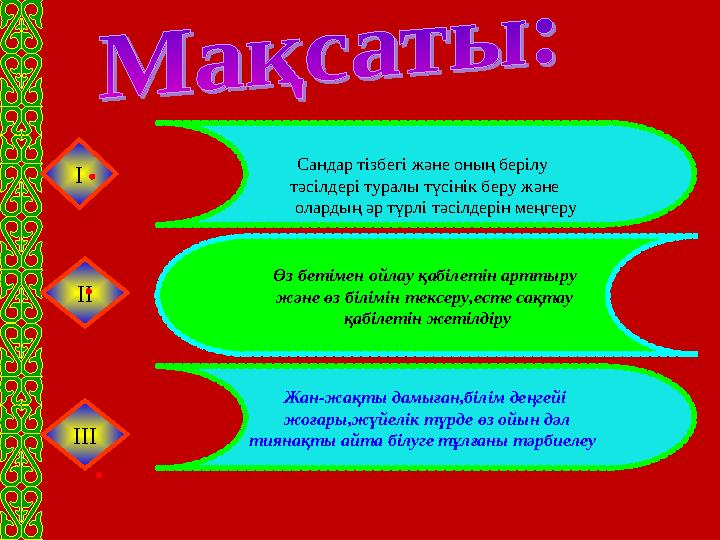 Жан-жақты дамыған,білім деңгейі жоғары,жүйелік түрде өз ойын дәл тиянақты айта білуге тұлғаны тәрбиелеу Өз бетімен ойлау қабі