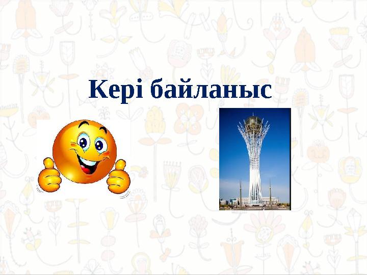 Кері байланыс