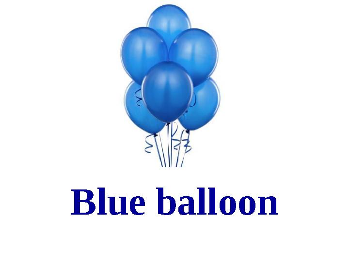 Blue balloon