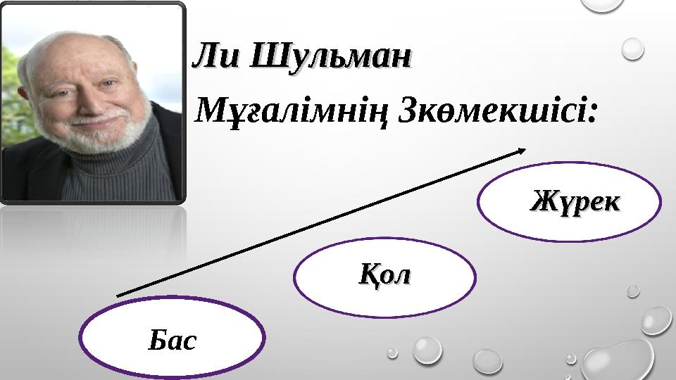 Бас ҚолҚол ЖүрекЖүрекЛи ШульманЛи Шульман Мұғалімнің 3көмекшісі: