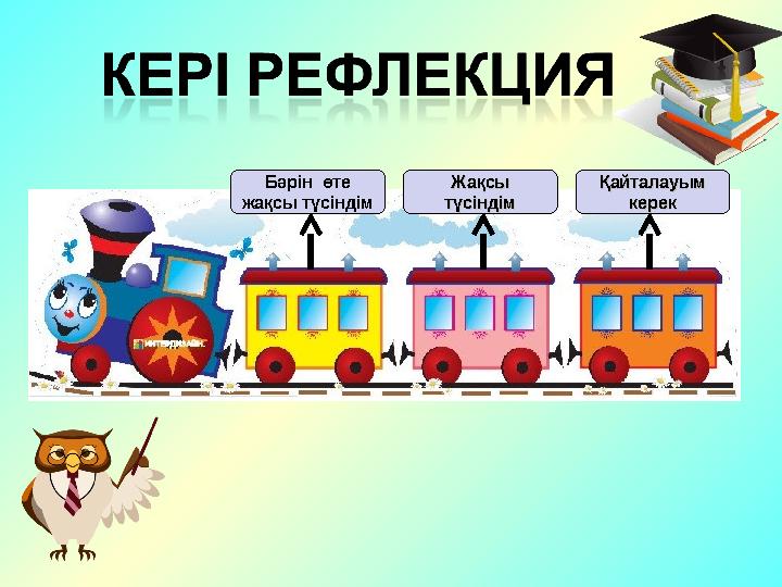 Б әрін өте жақсы түсіндім Жақсы Жақсы түсіндімтүсіндім Қайталауым Қайталауым кереккерек