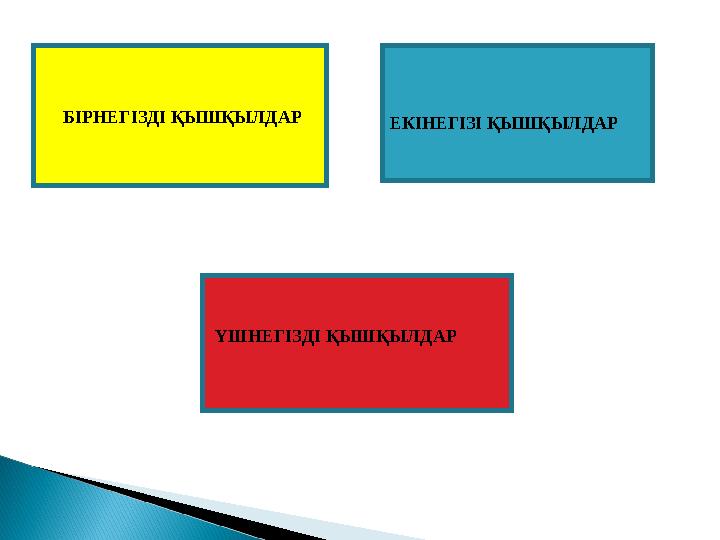 ЕКІНЕГІЗІ ҚЫШҚЫЛДАРБІРНЕГІЗДІ ҚЫШҚЫЛДАР ҮШНЕГІЗДІ ҚЫШҚЫЛДАР