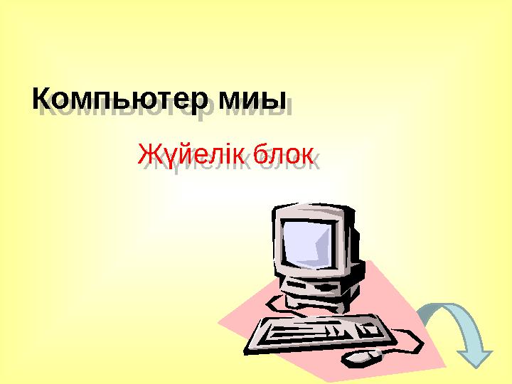 Компьютер миы Жүйелік блок Компьютер миы Жүйелік блок
