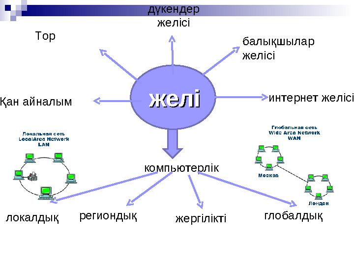 желіжелідүкендер желісі балықшылар желісі интернет желісіТор Қан айналым компьютерлік локалдық региондық жергілікті глобалдық