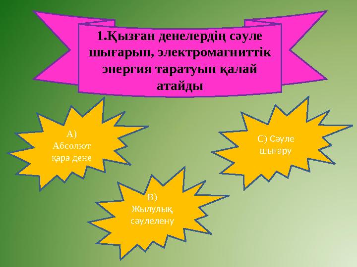 Жылулық сәулелену жарық кванттары туралы планк гипотезасы