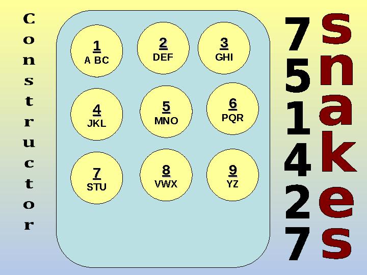 11 А BC 22 DEF 33 GHI 44 JKL 55 MNO 66 Р QR 77 STU 88 VWX 99 YZ